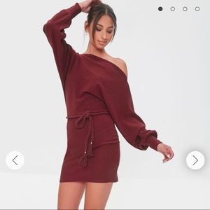 🥀Burgundy Dress